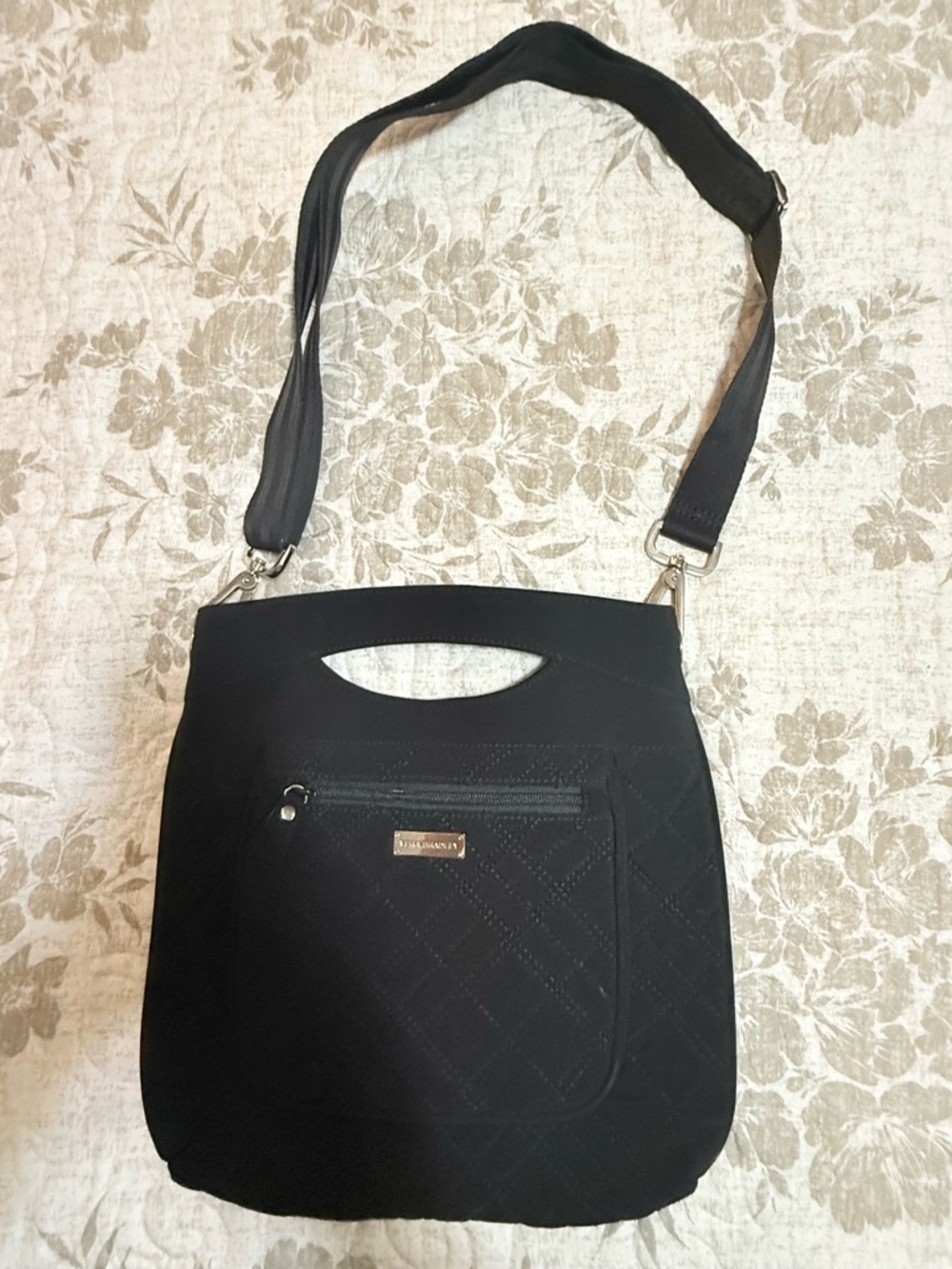 Vera Bradley Black Quilted Crossbody or Clutch Bag
